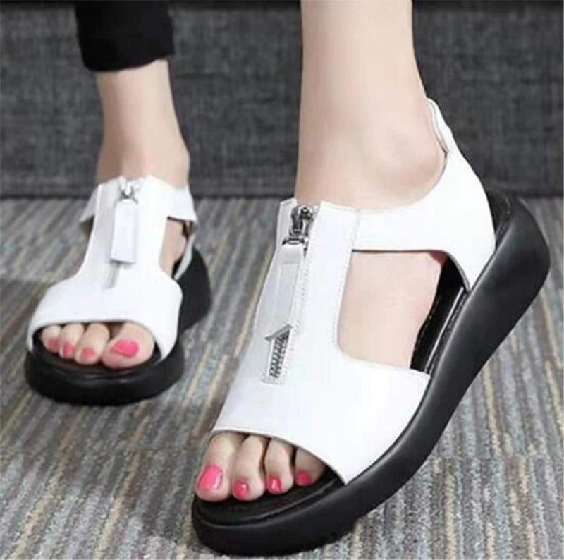 LINNA-Sandales en cuir confortables & élégantes