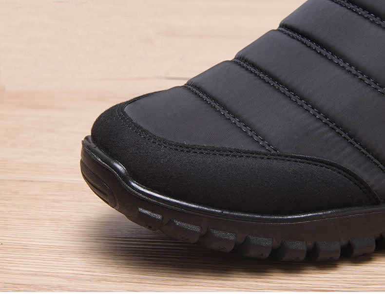 CHERY- Bottines de neige zippées en coton chaud pour femmes