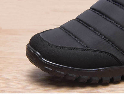 CHERY- Bottines de neige zippées en coton chaud pour femmes