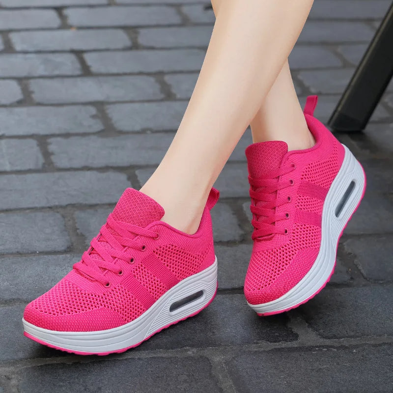 Patri- Baskets orthopédiques en maille tissée léger pour femmes