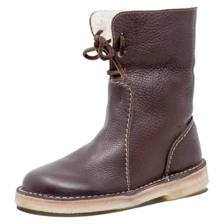 FRIMA- BOTTES IMPERMÉABLES EN CUIR POLAIRE AVEC DOUBLURE EN LAINE pour femmes