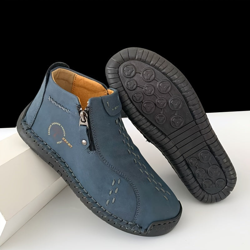 Muriel- Bottines en cuir confortables et antidérapantes pour femmes