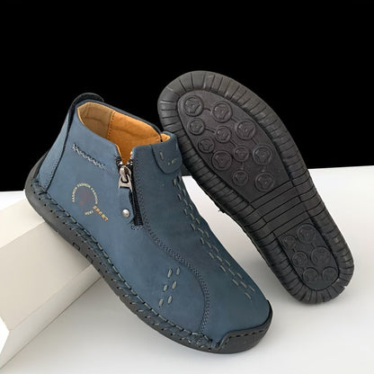 Muriel- Bottines en cuir confortables et antidérapantes pour femmes