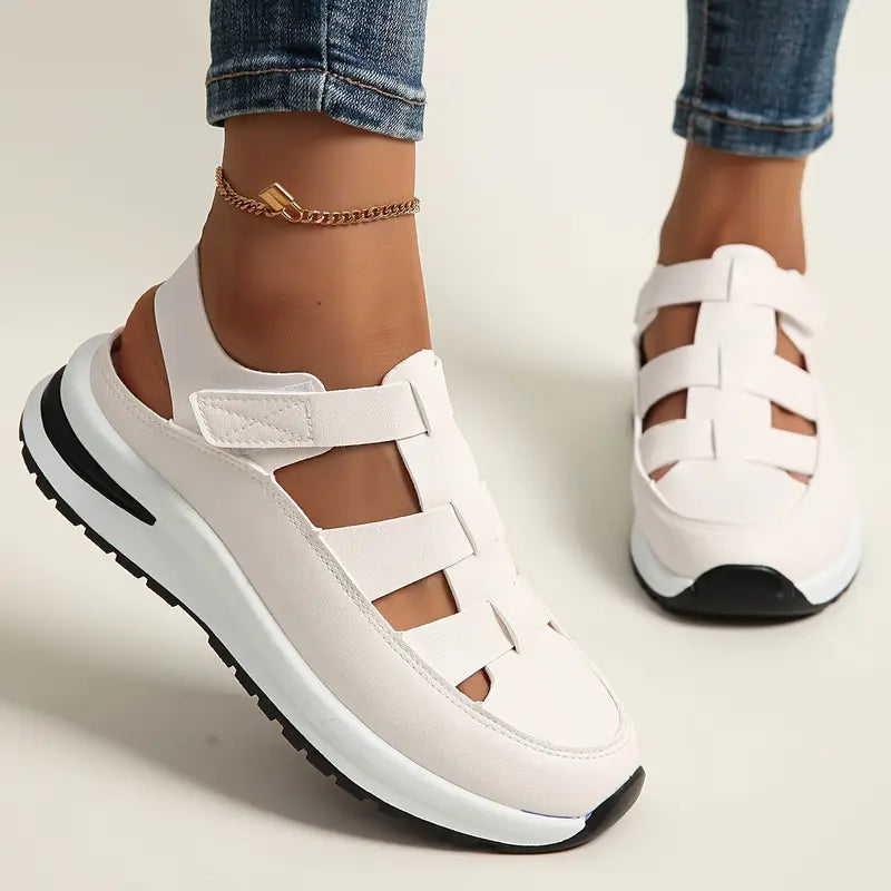 Yvette- Sandales à Semelle Compensée en cuir