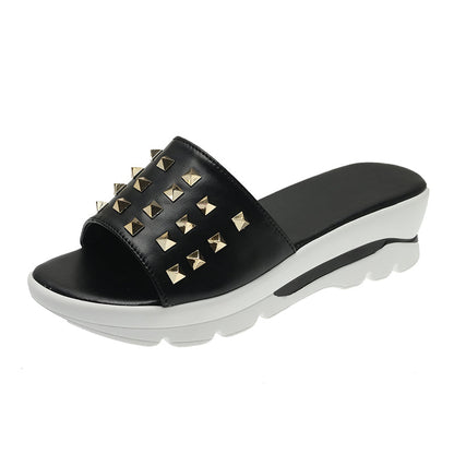 Anaelle- Sandales à rivets décontractées pour femmes