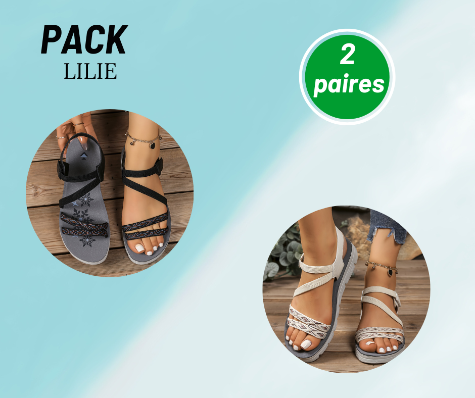 Lilie- Sandales orthopédiques et légères pour femmes