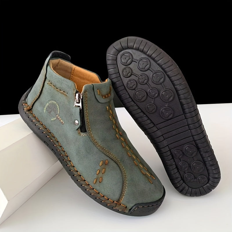 Muriel- Bottines en cuir confortables et antidérapantes pour femmes