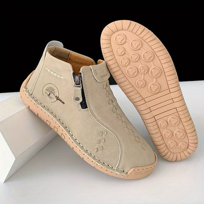 Muriel- Bottines en cuir confortables et antidérapantes pour femmes