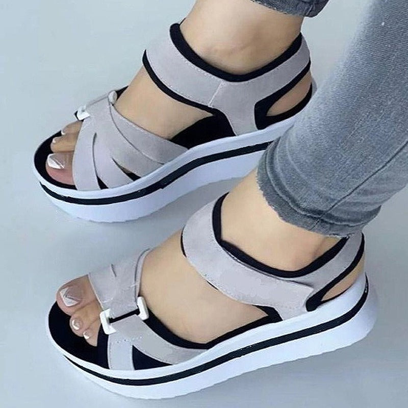 Eden- Sandales à talons Compensées pour femmes