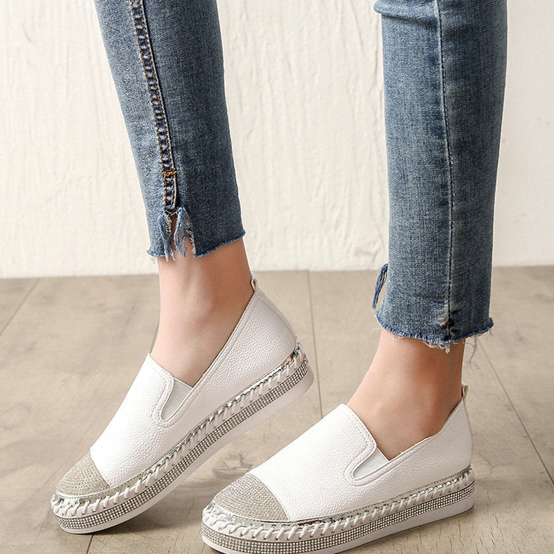 Paloma- Chaussures confortables avec Strass Bling pour Femme