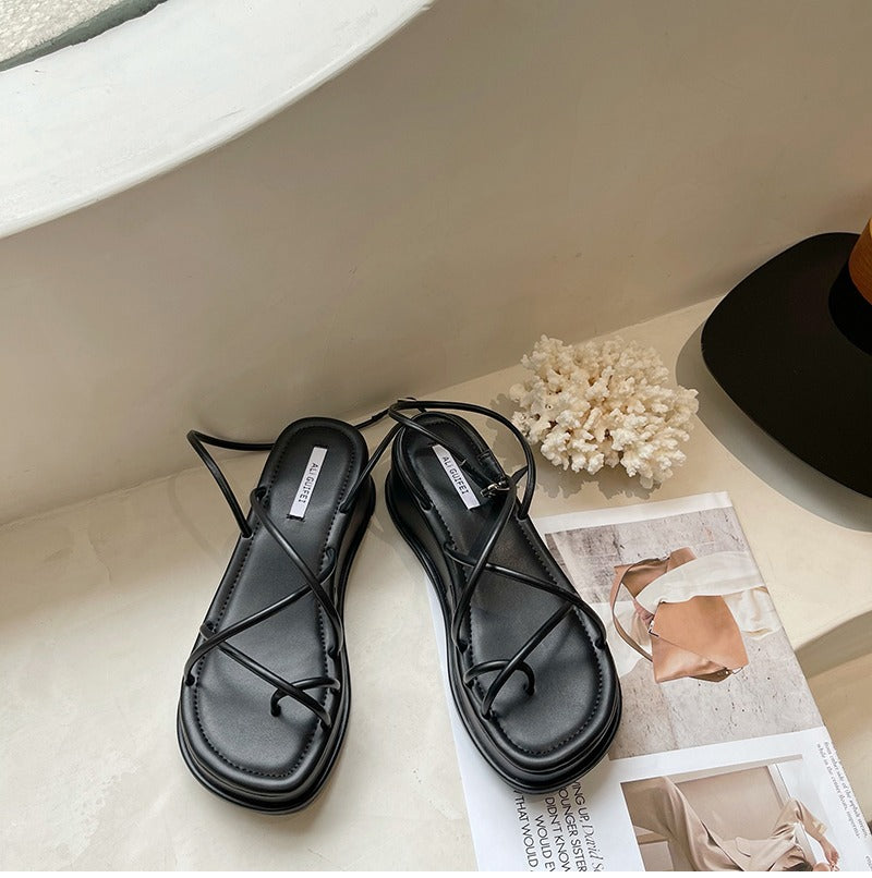 Amélie - Sandales à talons style décontracté et compensés pour femmes