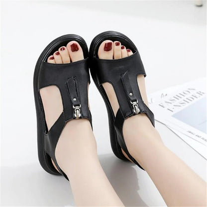 LINNA-Sandales en cuir confortables & élégantes