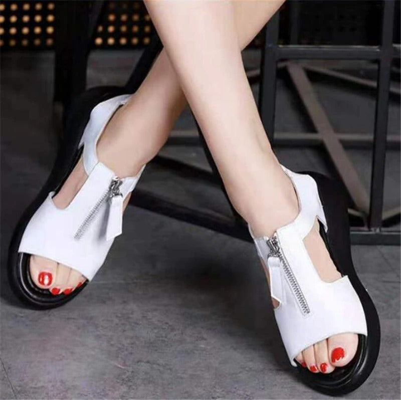 LINNA-Sandales en cuir confortables & élégantes