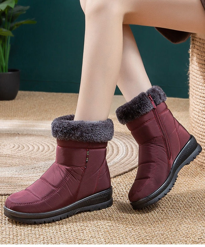 Carole- Bottines chaudes antidérapantes pour femmes