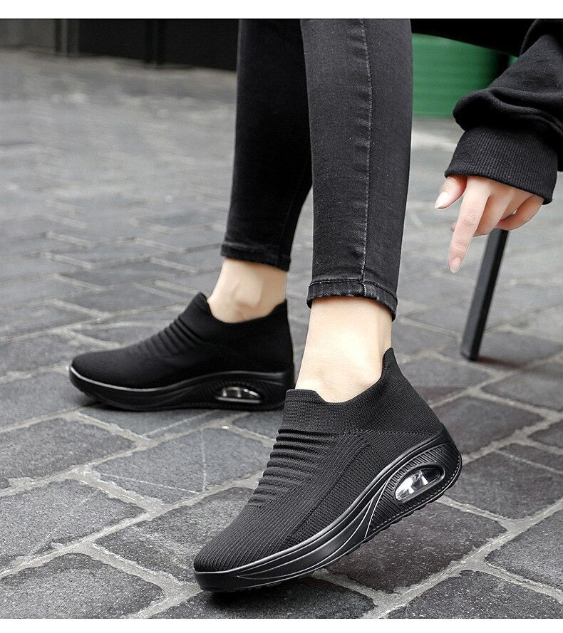 CELINE- Baskets de marche Confortables élastiques