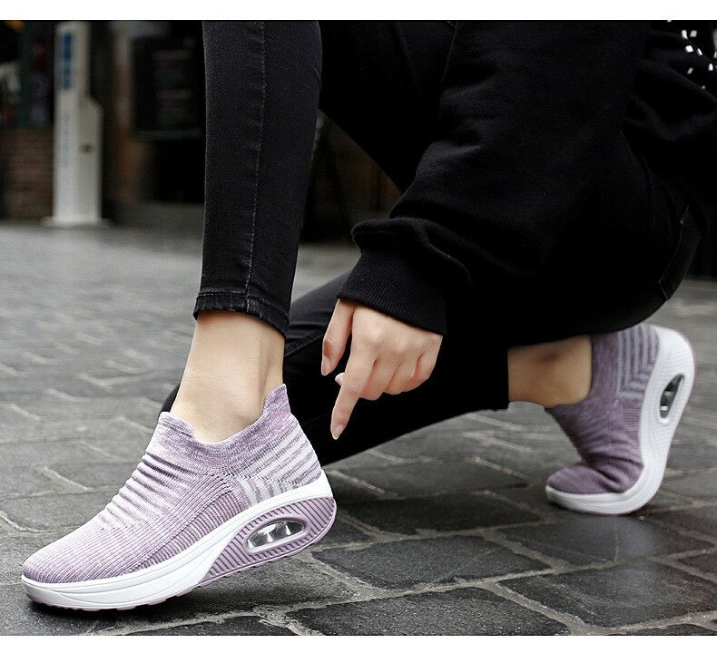 CELINE- Baskets de marche Confortables élastiques