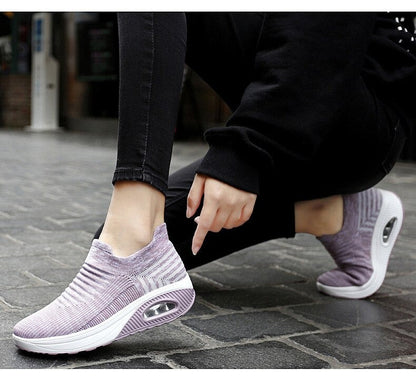 CELINE- Baskets de marche Confortables élastiques