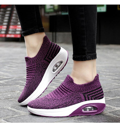 CELINE- Baskets de marche Confortables élastiques